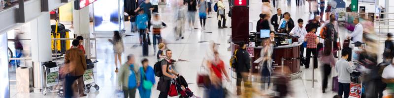 Busy airport